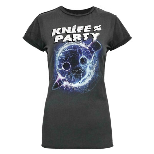 Amplified Womens/Ladies Knife Party T-Shirt XS Charcoal Charcoal XS