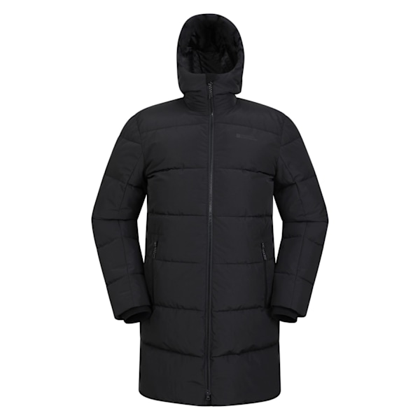 Mountain Warehouse Mens Vortex Longline Padded Jacket M Black Black M