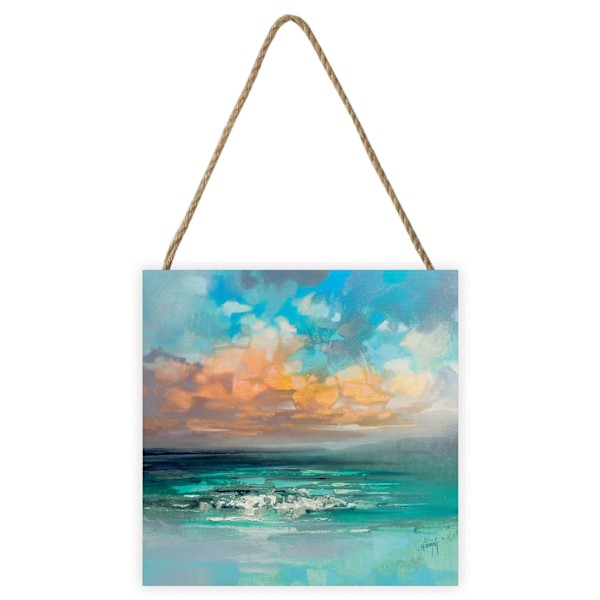 Scott Naismith Hebridean Waters Träskylt En Storlek Havsgrön Sea Green/Orange/Sky Blue One Size