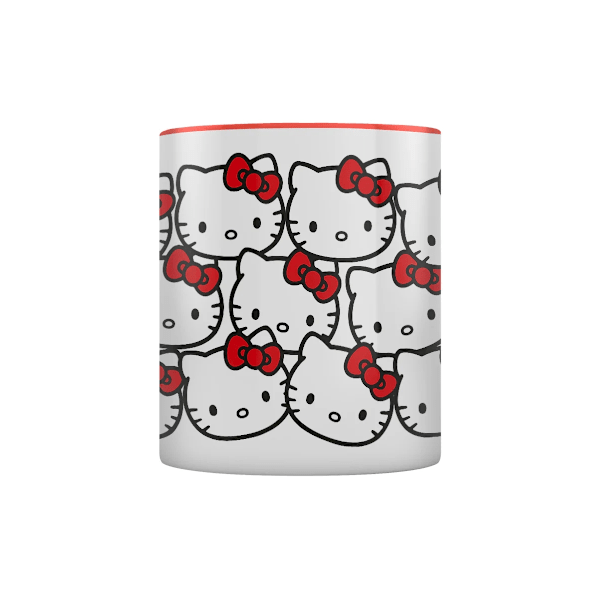 Hello Kitty Many Kittys Tvåfärgad Mugg med Insida, One Size Vit/Röd White/Red One Size