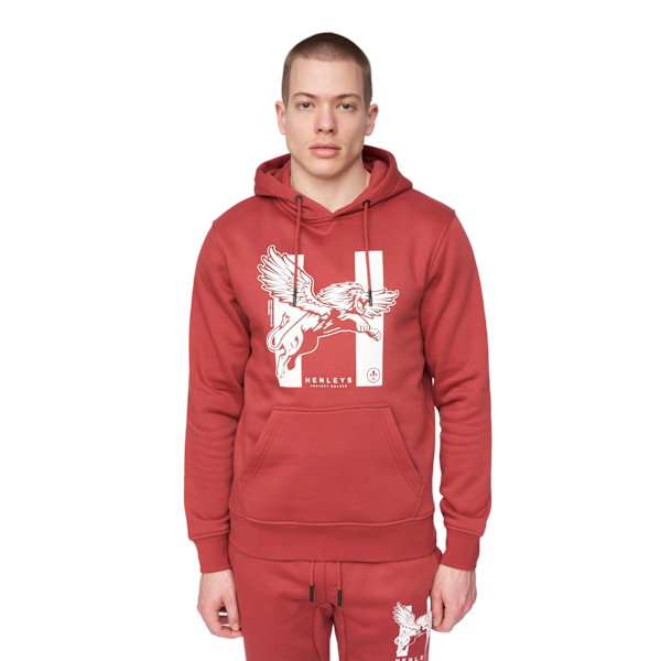 Henleys Mens Curveball Hoodie M Deep Red Deep Red M
