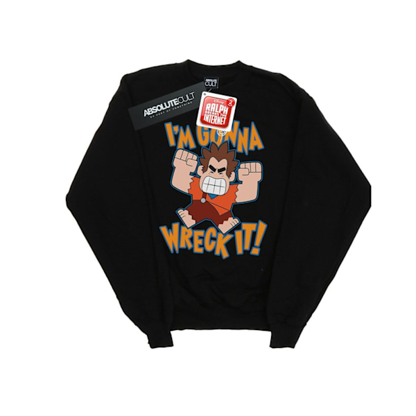 Disney Womens/Ladies Wreck It Ralph I´m Gonna Wreck It Sweatshirt Black S