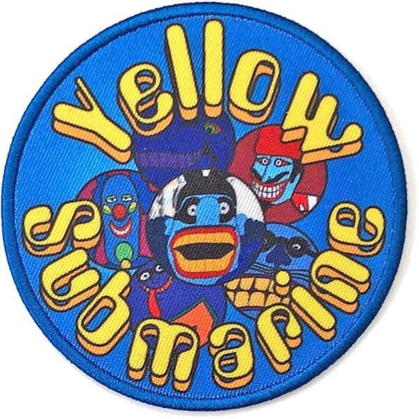 The Beatles Yellow Submarine Baddies Cirkel Patch One Size Blå Blue One Size