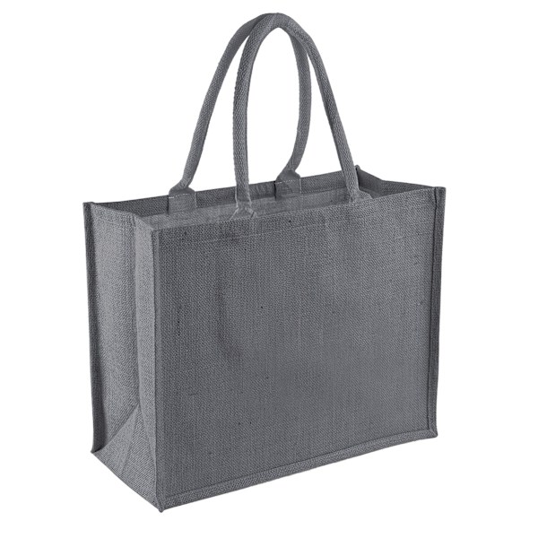 Westford Mill Classic Jute Shopper Bag One Size Graphite Graphite One Size