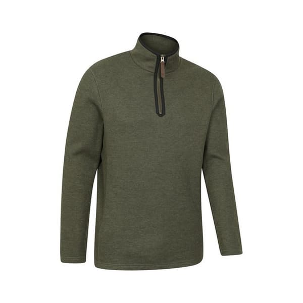 Mountain Warehouse Beta Contrast Zip Top L Mörk Khaki - Herr Dark Khaki L