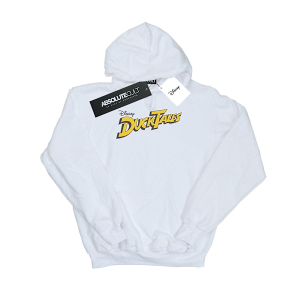 Disney Dam/Kvinnor Duck Tales Logotyp Hoodie M Vit White M