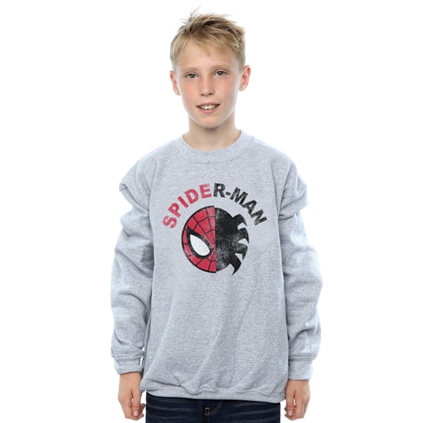 Marvel Boys Spider-Man Classic Split Sweatshirt 9-11 år Spor Sports Grey 9-11 Years