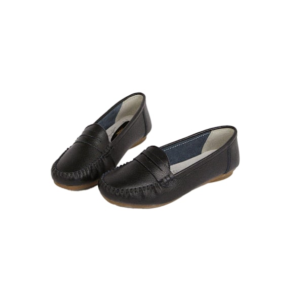 Good For The Sole Dam/Kvinnor Nessa Läder Loafers 4 UK Svart Black 4 UK