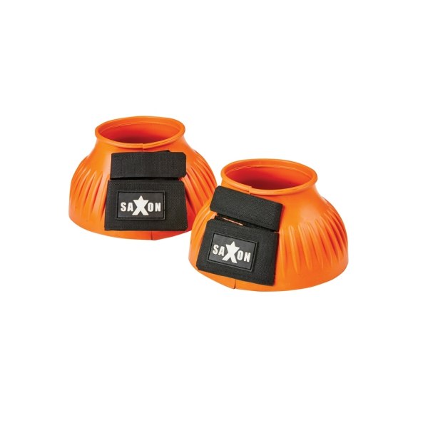 Saxon Ribbed Touch Tape Bell Boots Pony Orange Orange Pony