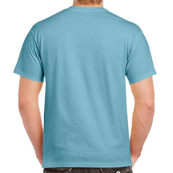 Gildan Mens Heather Heavy T-Shirt S Sky Blue Sky Blue S