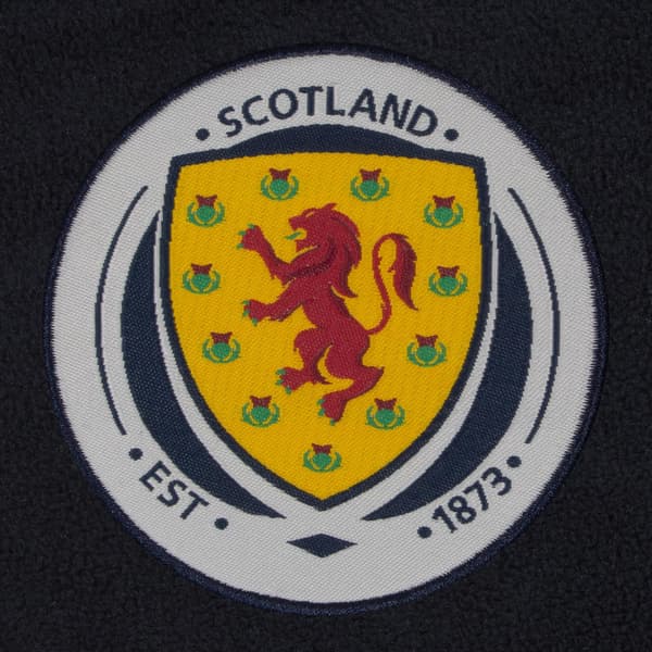 Scottish FA Herr Fleecejacka med klubbmärke M Marinblå Navy M