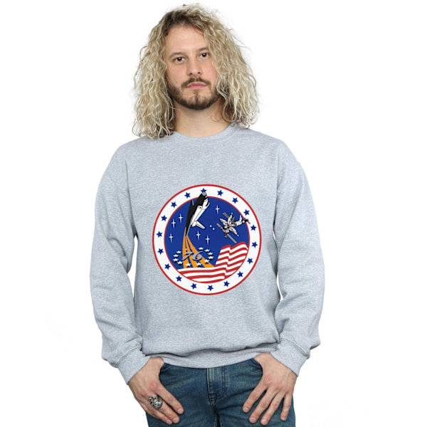 NASA Classic Rocket 76 Sweatshirt XXL Sports Grey för män Sports Grey XXL