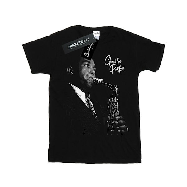 Charlie Parker Herr Spelar Saxofon T-shirt 4XL Svart Black 4XL