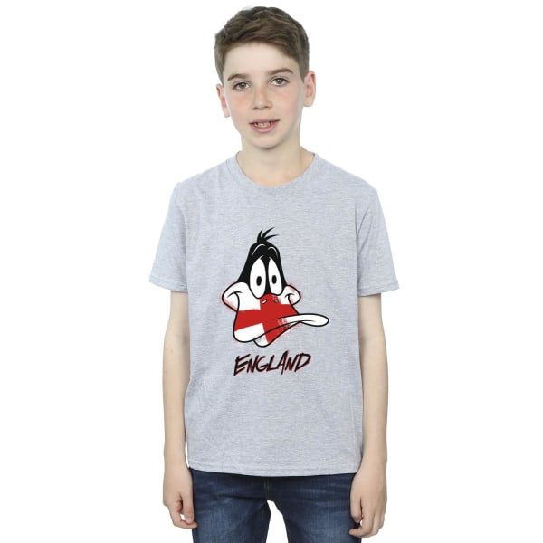 Looney Tunes Boys Daffy England Face T-Shirt 9-11 år Sport Sports Grey 9-11 Years