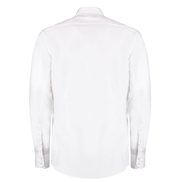Kustom Kit Herr Oxford Twill Långärmad Skjorta 15.5 i Vit White 15.5 in