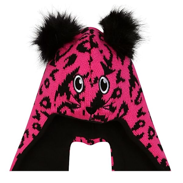Dare 2B Barn/Barn Snowplay Leopard Print 3 i 1 Mössa Halsduk Pure Pink/Black 3-6 Years