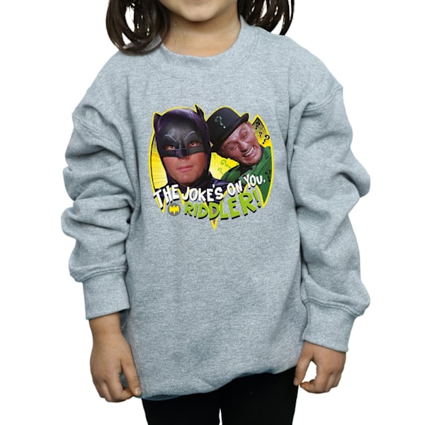 DC Comics Girls Batman TV-serie The Riddler Joke Sweatshirt 12 Sports Grey 12-13 Years