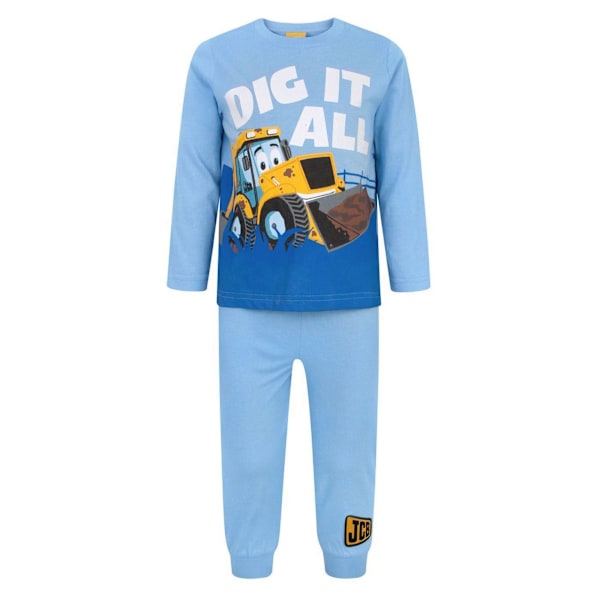 JCB Barnkläder Pojkar Dig It All Pyjamas 1-2 År Blå Blue 1-2 Years