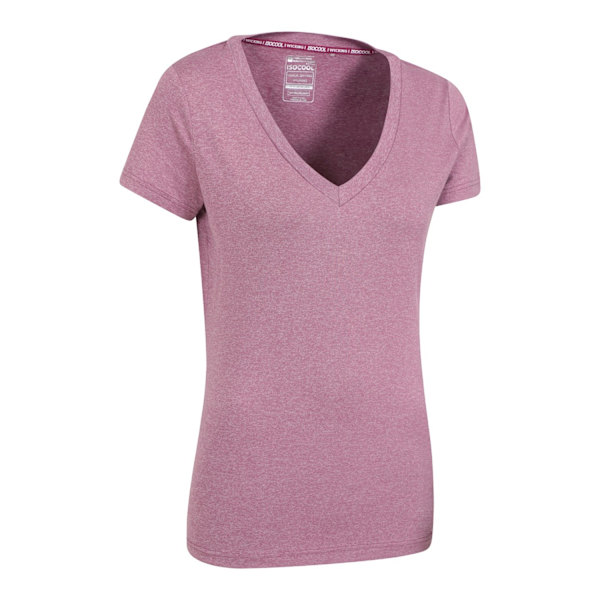 Mountain Warehouse Dam/Damer Vitality V-ringad T-shirt 10 UK Pink 10 UK