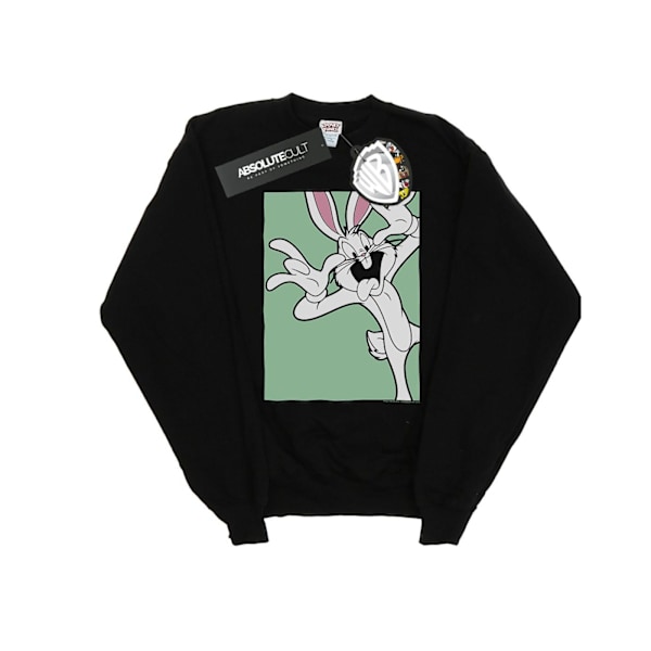 Looney Tunes Pojkar Bugs Bunny Rolig Ansikte Sweatshirt 9-11 År B Black 9-11 Years
