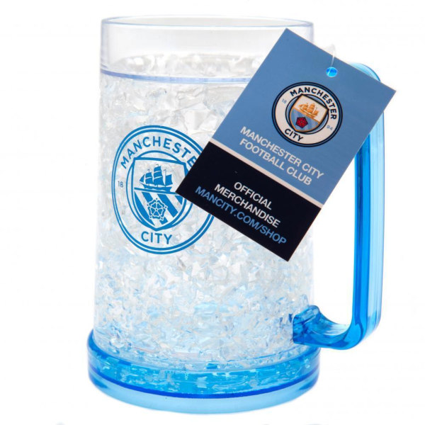 Manchester City FC officiella fotboll zer Tankard One Size C Clear/Dark Blue One Size