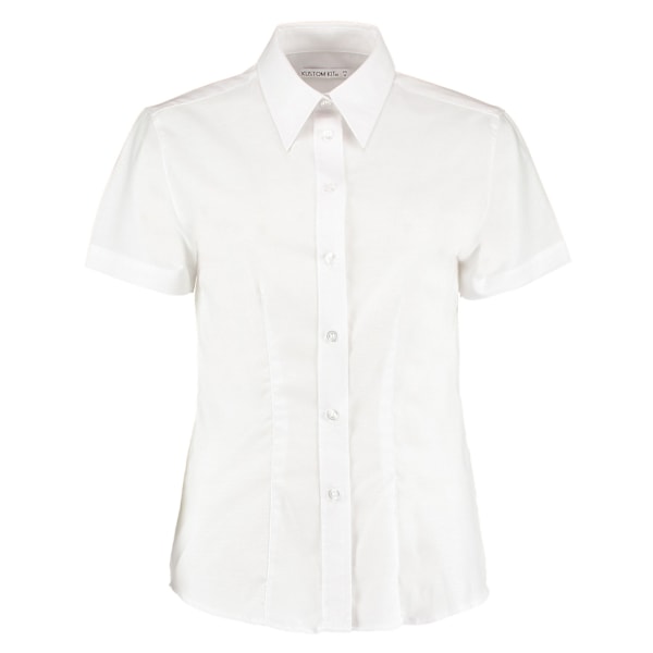 Kustom Kit Dam/Dam Short Sleeve Workwear Oxford Shirt 10 White 10 UK