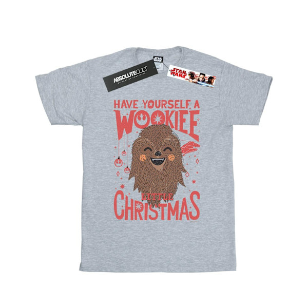 Star Wars Dam/Damer Wookiee Little Christmas Bomull Boyfriend Sports Grey M