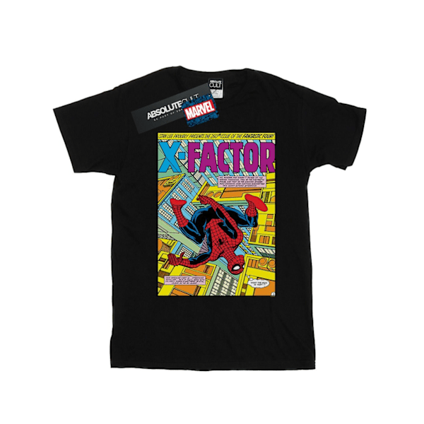 Marvel Womens/Ladies Spider-Man X Factor Cover Cotton Boyfriend Black M