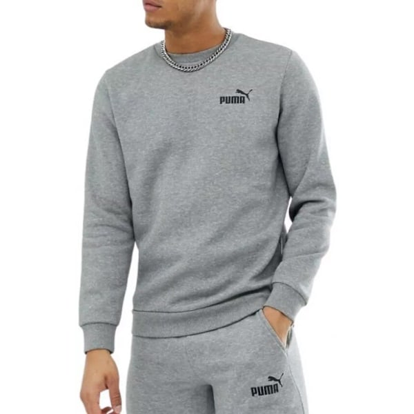 Puma ESS Logo Sweatshirt XL Gråmelerad Grey Heather XL