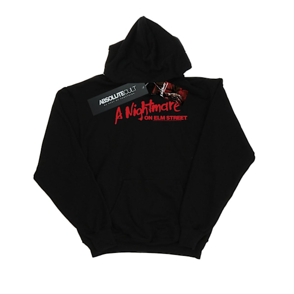 A Nightmare On Elm Street Herr Röd Logotyp Hoodie 4XL Svart Black 4XL