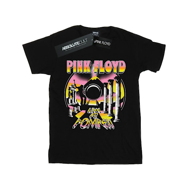 Pink Floyd Girls Live At Pompeii Volcano Bomull T-Shirt 5-6 År Black 5-6 Years