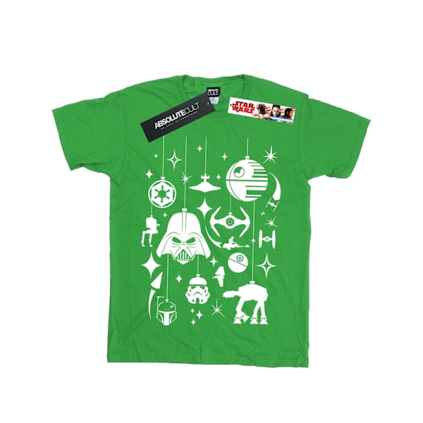 Star Wars flickor juldekorationer bomull T-shirt 9-11 år Irish Green 9-11 Years