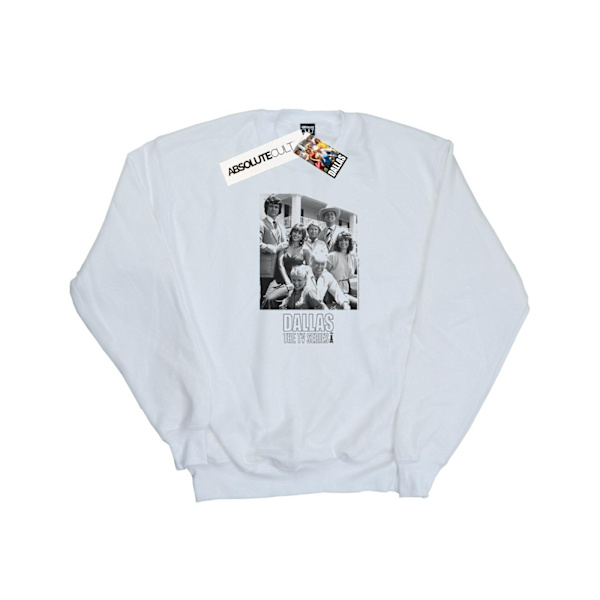 Dallas Mens Ewing Family Mono Sweatshirt 4XL Vit White 4XL