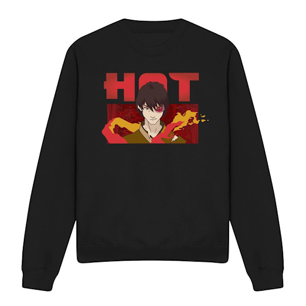 Avatar: The Last Airbender Unisex Vuxen Hot Zuko Sweatshirt XL Black XL