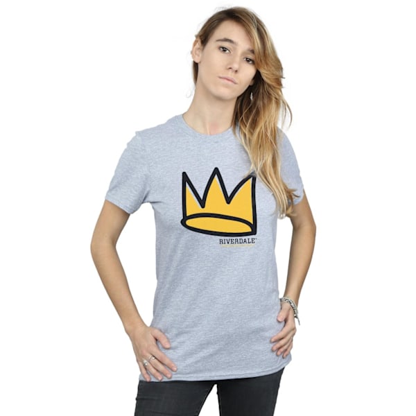 Riverdale Dam/Damer Jughead Hat Logo Bomull Boyfriend T-Shi Sports Grey XL