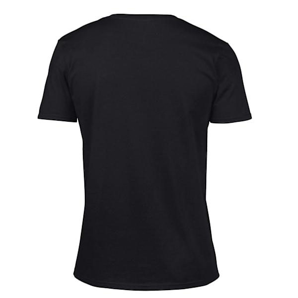 Gildan Unisex Vuxen Softstyle V-ringad T-shirt S Svart Black S