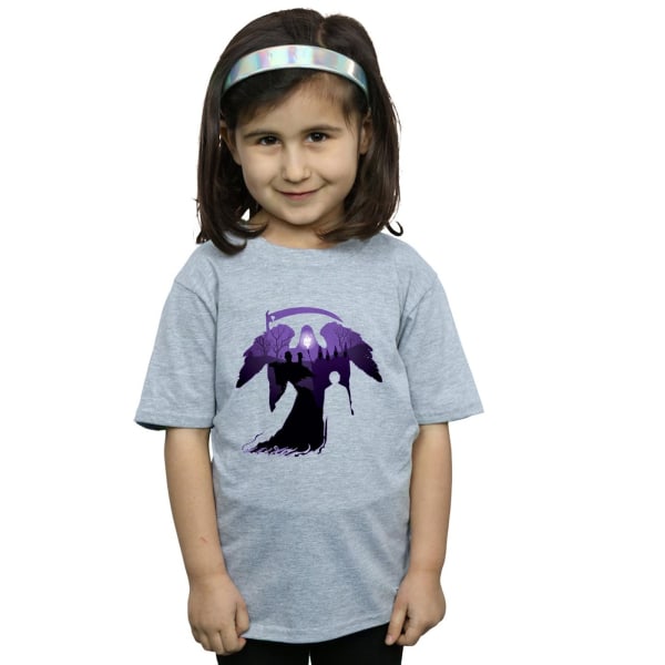 Harry Potter T-shirt för flickor med silhuett från kyrkogården, bomull, 12-13 år Sports Grey 12-13 Years