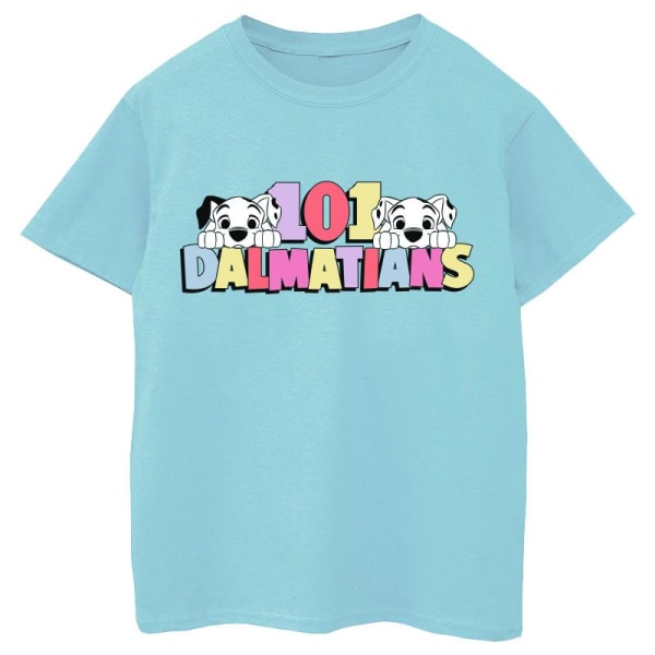 Disney Girls 101 Dalmatiner Multifärgad Bomull T-shirt 5-6 År Baby Blue 5-6 Years