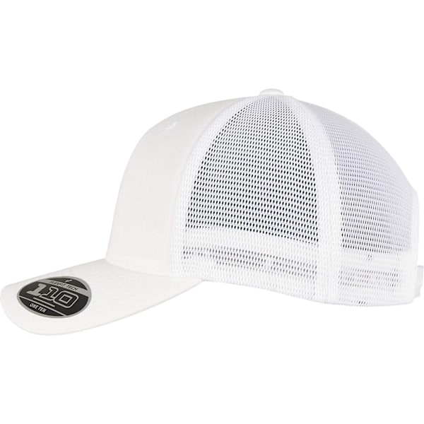 Flexfit Unisex Adult 110 Mesh Trucker Cap One Size Vit White One Size