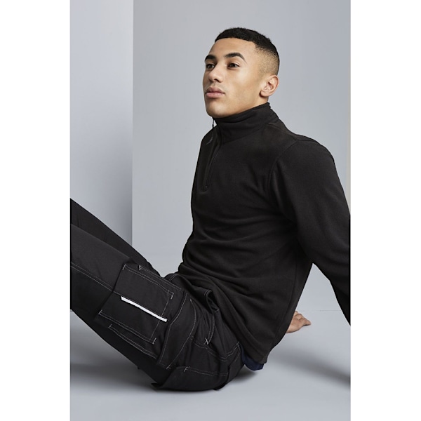 Regatta Herr Micro Zip Neck Fleece Top (170 GSM) S Svart Black S
