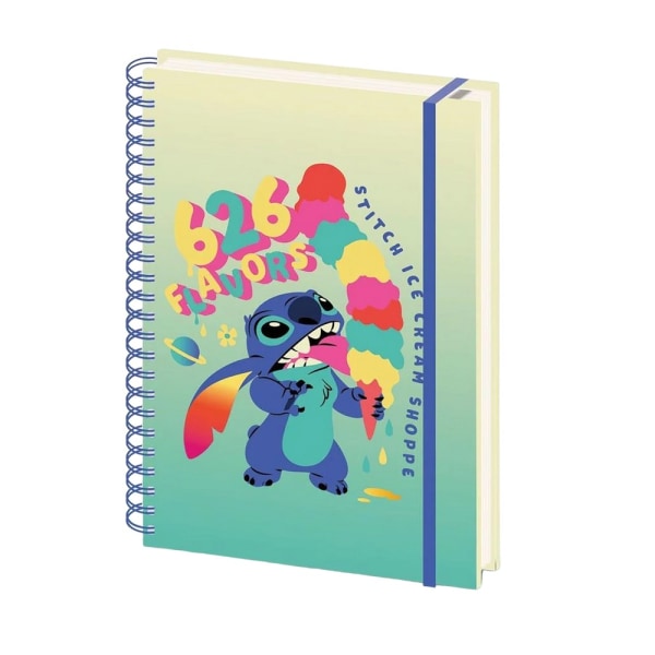 Lilo & Stitch 626 Flavors A4 Wirebound Notebook One Size Blå Blue One Size