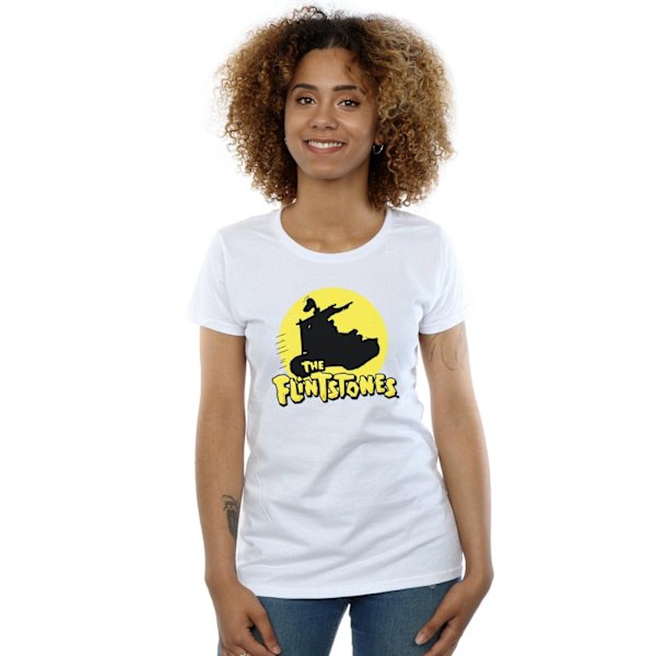 The Flintstones Dam/Dam Car Silhouette Bomull T-shirt XL White XL