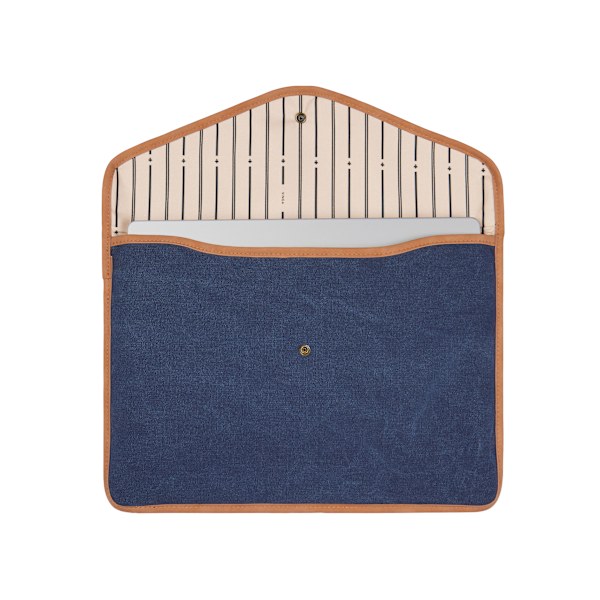 Vinga Bosler Canvas Återvunnet Laptopfodral One Size Marinblå Navy One Size
