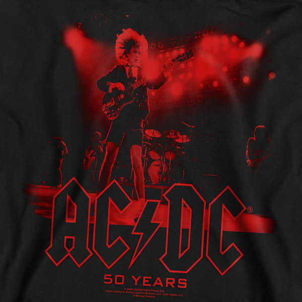 AC/DC Unisex Vuxen Live 50 Sweatshirt M Svart Black M