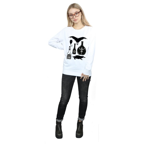 Fantastiska vidunder Kvinnors/Damers enfärgade ikoner Sweatshirt XL Vit White XL