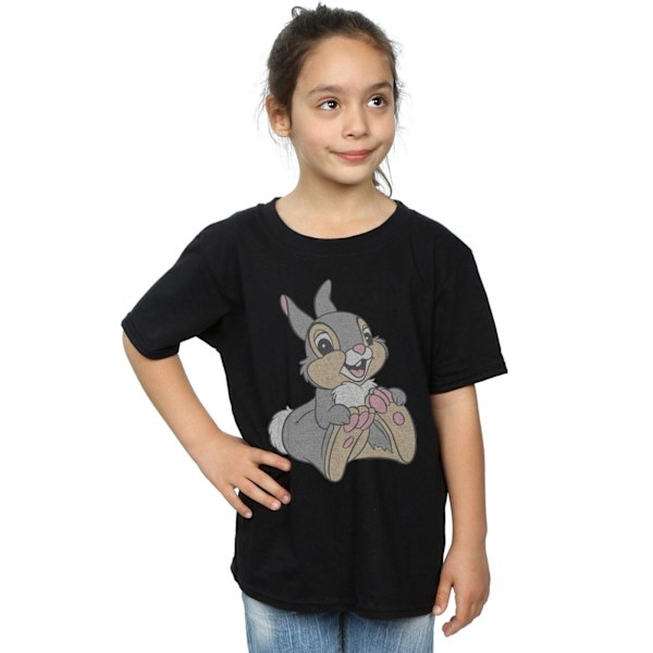 Bambi Girls Classic Thumper T-Shirt 7-8 år Svart Black 7-8 Years