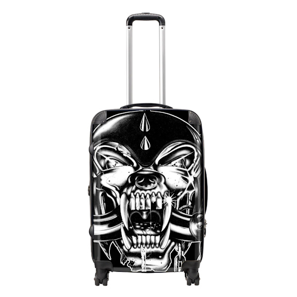 RockSax War Pig Zoom Motorhead Hardshell 4-hjulig kabinväska på Black/White One Size