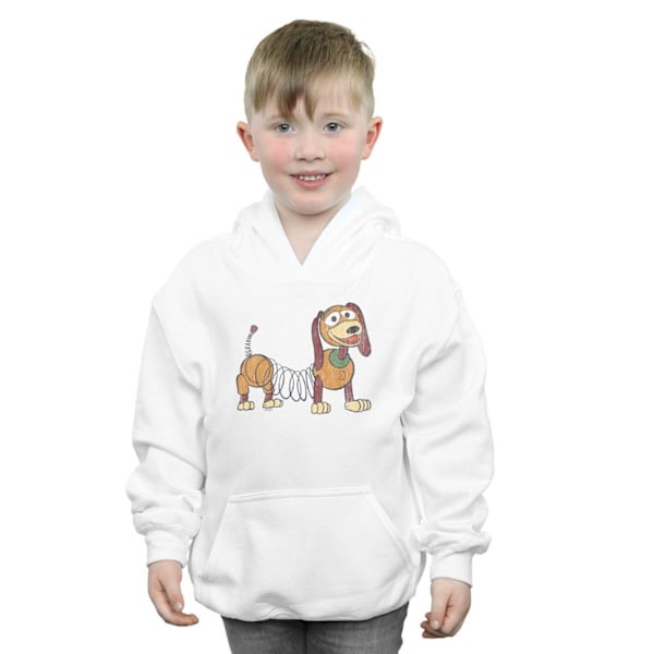 Disney Pojkar Toy Story 4 Slinky Pose Hoodie 7-8 År Vit White 7-8 Years