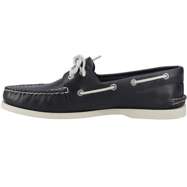 Sperry Herr Äkta Läder 2 Öljetter Båtskor 12 UK Marinblå Navy 12 UK