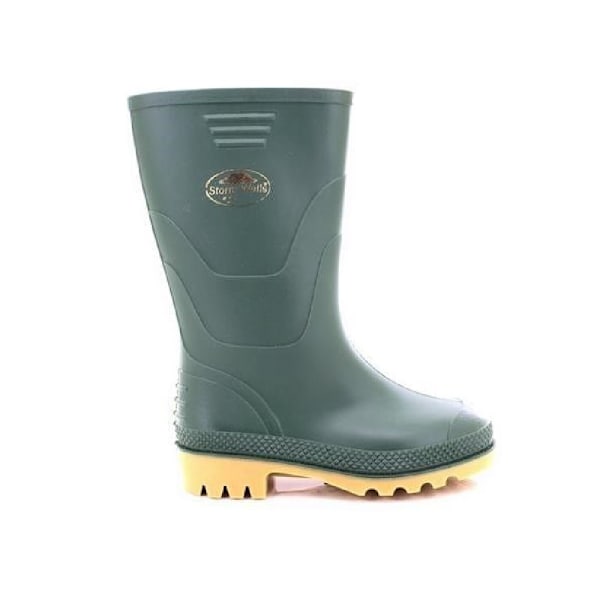 StormWells Barn/Barn Junior Wellingtons 10 UK Gröna Green 10 UK